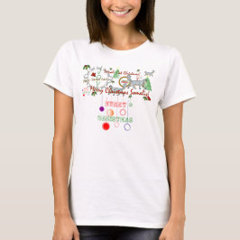 Kerstmis, Somalische kattencirkel bovenaan T-shirt