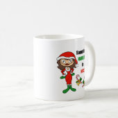 Kerstmis soms stout is leuk - brunette koffiemok (Voorkant rechts)