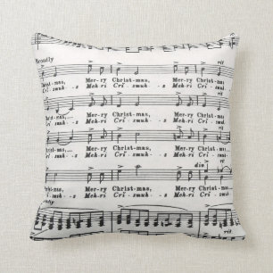 Kerstmis Song Sheet Music Merry Kerstmis Kussen