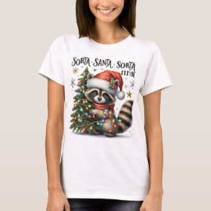 Kerstmis Sorte Santa Sorte Ferral  T-shirt