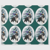 Kerstmis Spaanse waterhond Cadeaupapier (Vlak)