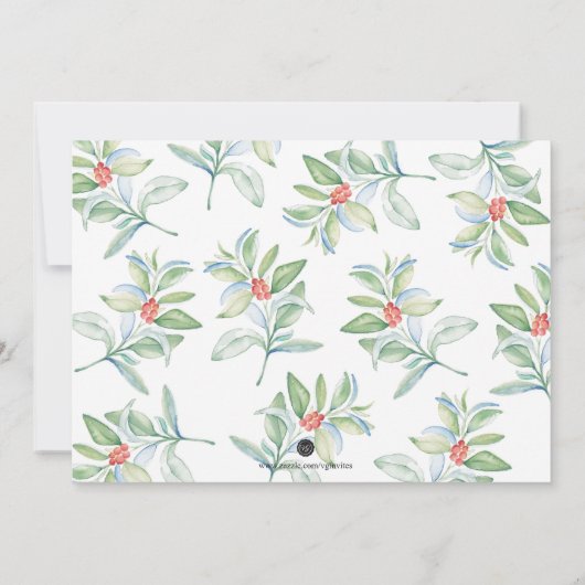 Kerstmis sparen de Uitnodigingen van de Datum (Achterkant)