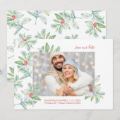 Kerstmis sparen de Uitnodigingen van de Datum (Voorkant / Achterkant)