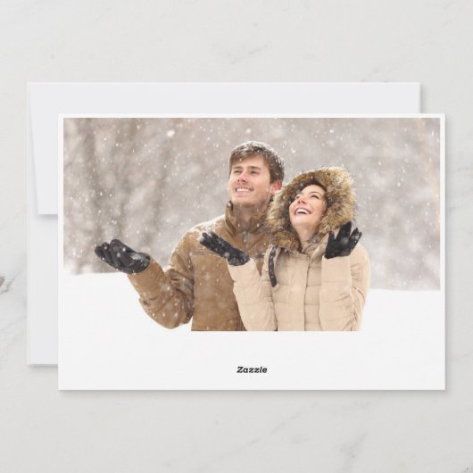 Kerstmis - Sparkle 2 PHOTO-groet Feestdagenkaart (Achterkant)