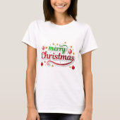 Kerstmis Sparkle T-shirt (Voorkant)