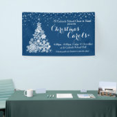 Kerstmis-sparrenbanner Spandoek (Beurs)