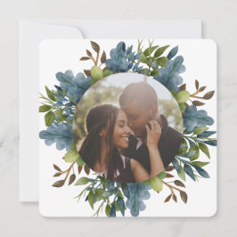 Kerstmis, speciaal aangepast blauw groen, laat fot feestdagenkaart