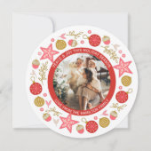 Kerstmis, speciaal aangepast Lijst voor schitteren Feestdagenkaart (Voorkant)