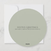 Kerstmis, speciaal aangepast Lijst voor schitteren Feestdagenkaart (Achterkant)