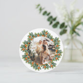 Kerstmis, speciaal aangepast Lijst voor schitteren Feestdagenkaart (Staand voorkant)