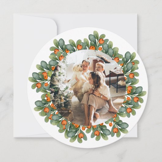 Kerstmis, speciaal aangepast Lijst voor schitteren Feestdagenkaart (Voorkant)