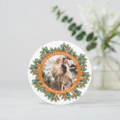 Kerstmis, speciaal aangepast Lijst voor schitteren Feestdagenkaart (Staand voorkant)