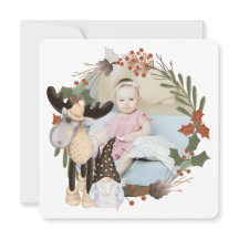 Kerstmis, speciaal aangepast Moose Photo Lijst Rou
