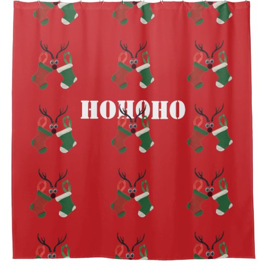 Kerstmis: speciale dag douchegordijn (Voorkant)