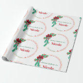 Kerstmis, speciale kerstnaam voor de kerstman-work cadeaupapier (Uitgerold)