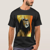 Kerstmis speciale Koning Moonracer Lion-eiland van T-shirt (Voorkant)