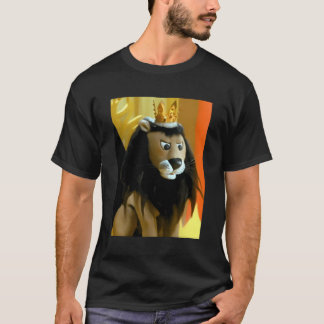 Kerstmis speciale Koning Moonracer Lion-eiland van T-shirt