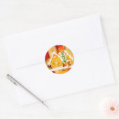 Kerstmis speciale levering van Santa Classic Ronde Sticker (Envelop)