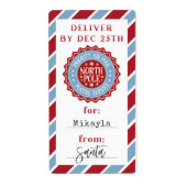 Kerstmis Speciale levering van Santa Gift Sticker (Voorkant)