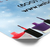 Kerstmis speciale nagelsalon poster (Hoek)