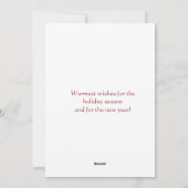 Kerstmis Speciale Rendier Ornament Sneeuw  Feestdagenkaart (Achterkant)