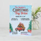 Kerstmis Speelgoed Drive Familie of bedrijfsgoed d Kaart (Staand voorkant)