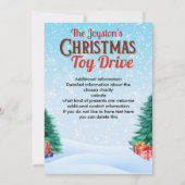 Kerstmis Speelgoed Drive Familie of bedrijfsgoed d Kaart (Achterkant)