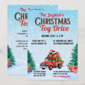 Kerstmis Speelgoed Drive Familie of bedrijfsgoed d Kaart (Voorkant / Achterkant)