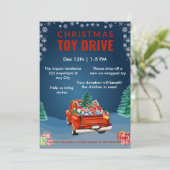 Kerstmis Speelgoed Drive Familie of bedrijfsgoed d Kaart (Staand voorkant)