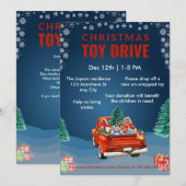 Kerstmis Speelgoed Drive Familie of bedrijfsgoed d Kaart (Voorkant / Achterkant)