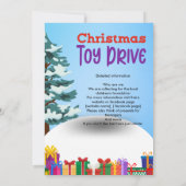 Kerstmis Speelgoed Drive Familie of bedrijfsgoed d Kaart (Achterkant)