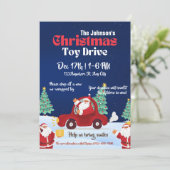 Kerstmis Speelgoed Drive Familie of bedrijfsgoed d Kaart (Staand voorkant)