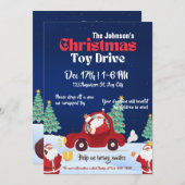 Kerstmis Speelgoed Drive Familie of bedrijfsgoed d Kaart (Voorkant / Achterkant)