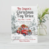 Kerstmis Speelgoed Drive Familie of bedrijfsgoed d Kaart (Staand voorkant)