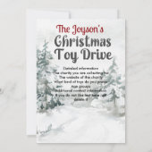 Kerstmis Speelgoed Drive Familie of bedrijfsgoed d Kaart (Achterkant)