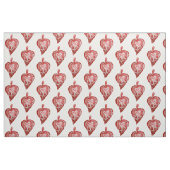 Kerstmis Speelgoed Rode harten Stof (Fat Quarter)