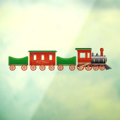 Kerstmis speelgoed trein set raamsticker (Vel 3)