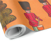 Kerstmis Speelgoed Vintage Kinderen Spelen Cadeaupapier (Rol Hoek)