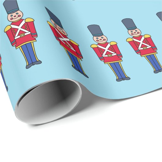 Kerstmis speelgoedsoldaten inpakpapier (Rol Hoek)