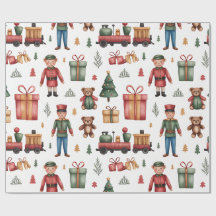 Kerstmis Speelland & Treinen Inpakpapier voor Kind