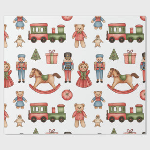 Kerstmis Speelland & Treinen Inpakpapier voor Kind