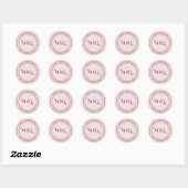 Kerstmis Speels Vintage Kerstfeest Ronde Sticker (Vel)