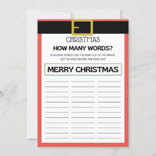 Kerstmis spel - Niet bewerkbaar - Kaart