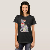 Kerstmis Sphynx Kat T-shirt (Voorkant volledig)