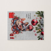 Kerstmis Sphynx Kittens Legpuzzel (Horizontaal)