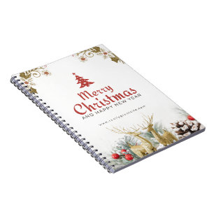 Kerstmis Spiraal Foto Notitieboek