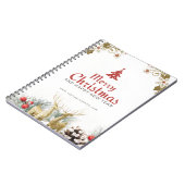 Kerstmis Spiraal Foto Notitieboek (Linkerzijde)