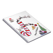 Kerstmis Spiraal Notebook Katten Muizen Notitieboek (Rechterzijde)