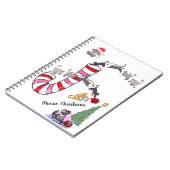 Kerstmis Spiraal Notebook Katten Muizen Notitieboek (Linkerzijde)