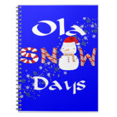 Kerstmis Spiraal Notebook Sneeuwman Notitieboek (Voorkant)